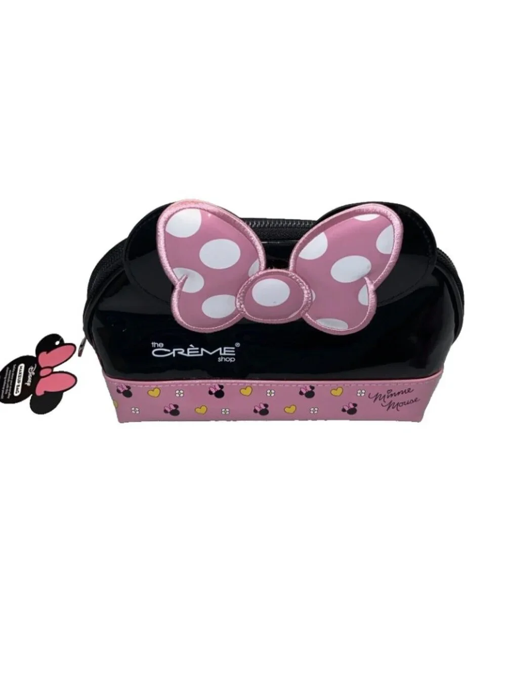 MINNIE MOUSE Make Bag Cosmetic & 3D Teddy Headyband Disney The Creme Shop NWT